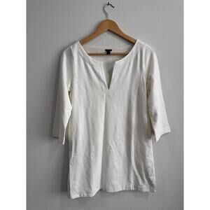 J McLaughlin White cotton midi dress